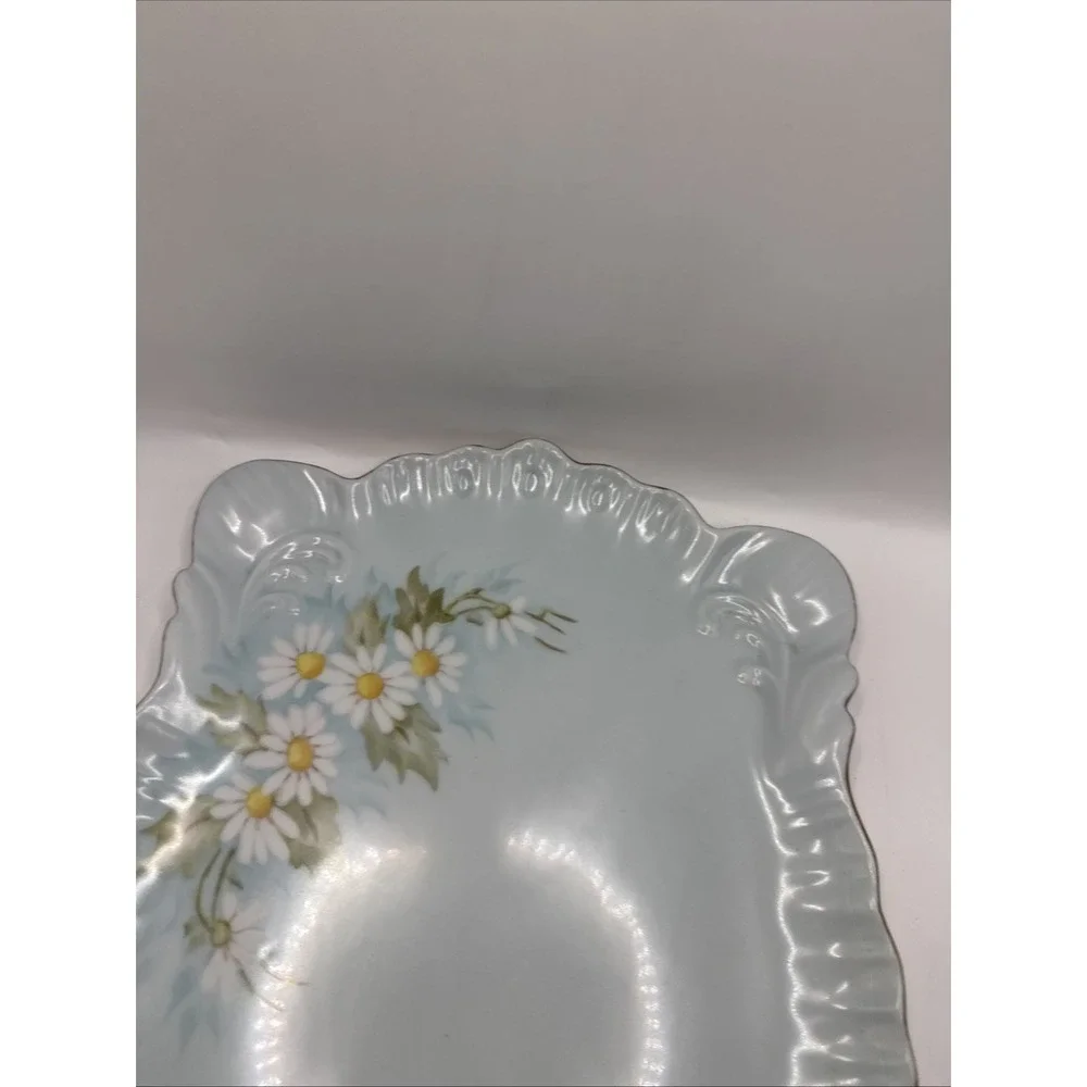 Antique Porcelain Hand Painted Signed Miriam Vanity Tray 12